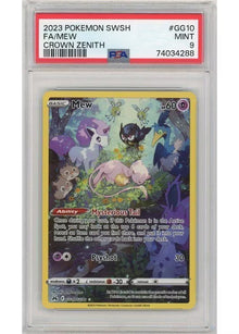 Mew [Ultra Rare] #GG10/GG70 - Crown Zenith [PSA 9]
