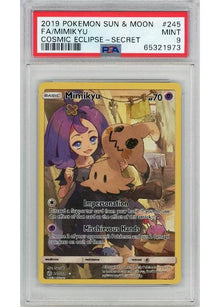 Mimikyu [Secret Rare] #245/236 - Cosmic Eclipse [PSA 9]
