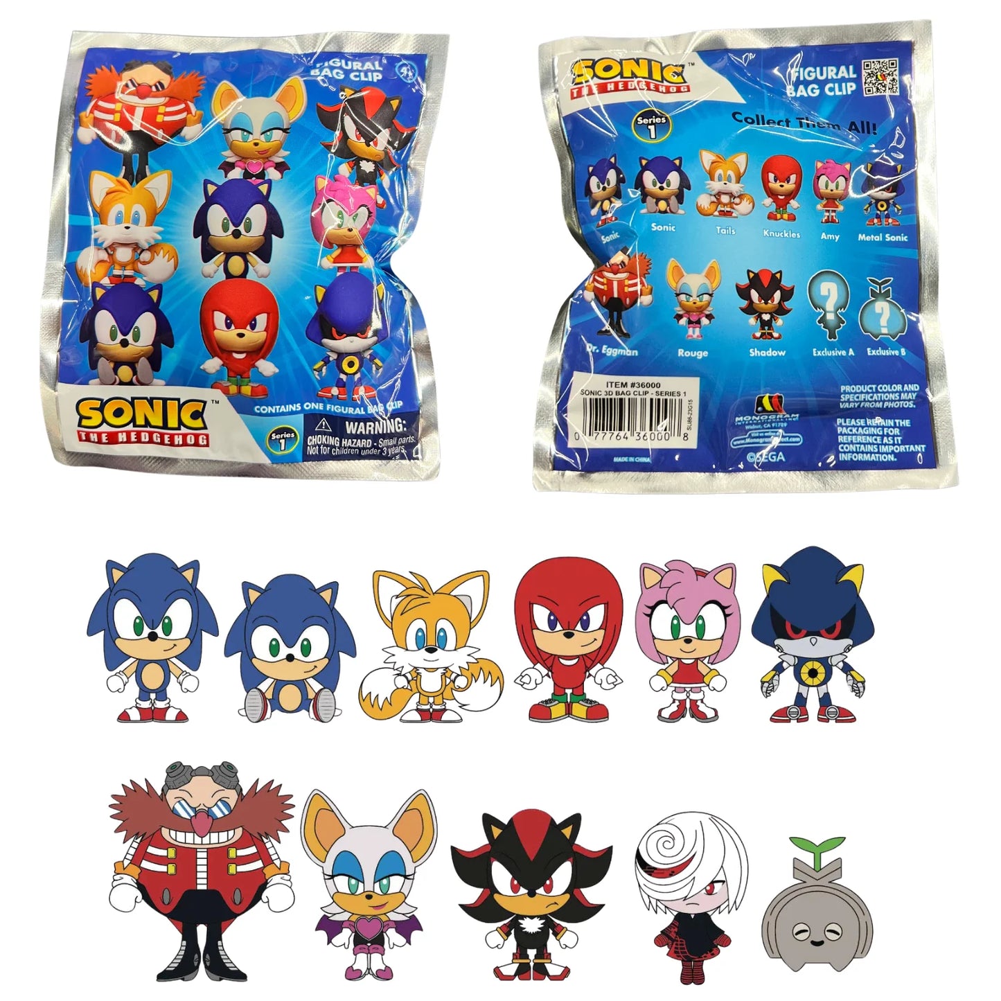 Sonic The Hedgehog Figural Bag Clip