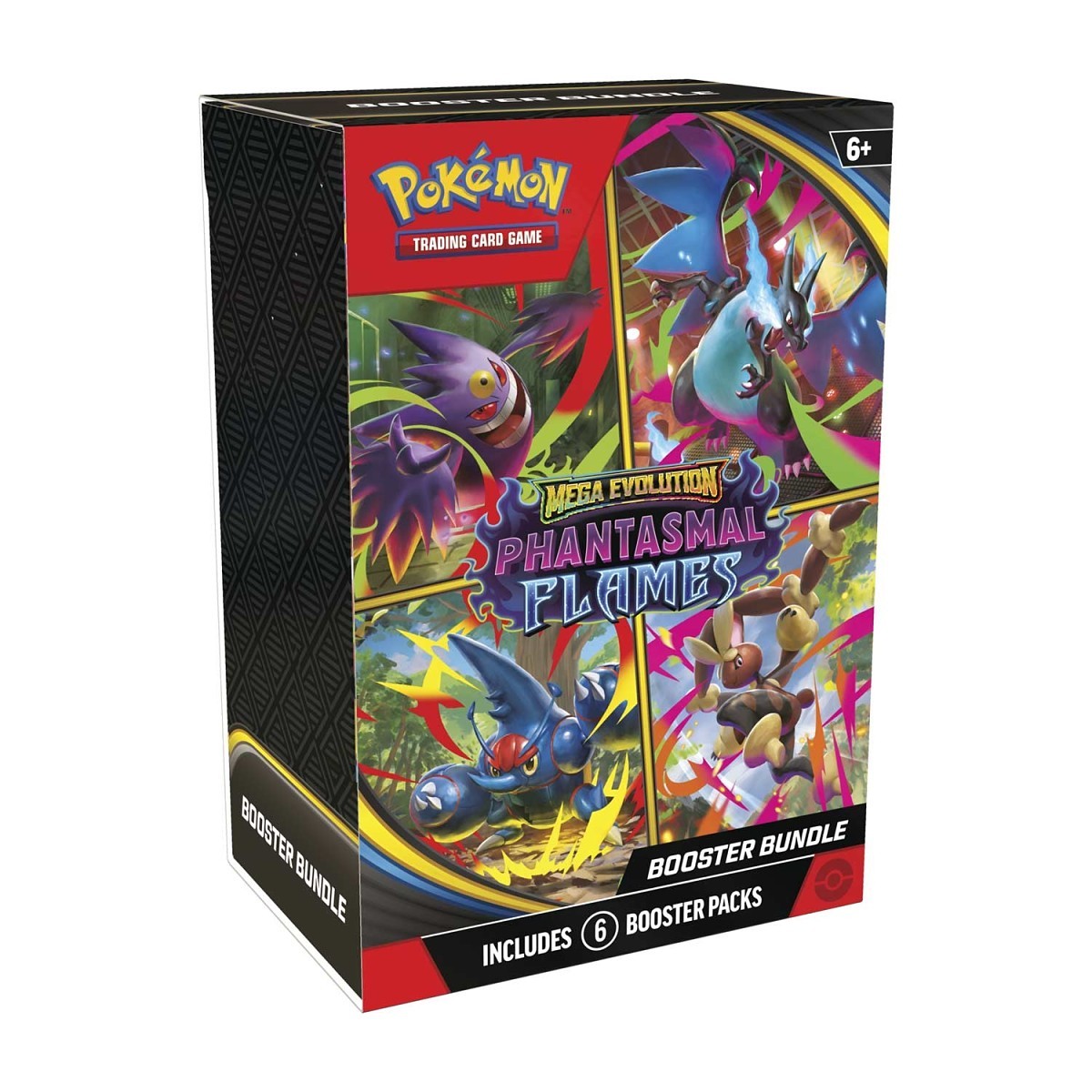 Mega Evolution-Phantasmal Flames Booster Bundle (6 Packs) - Pokemon TCG