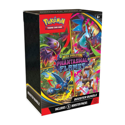 Mega Evolution-Phantasmal Flames Booster Bundle (6 Packs) - Pokemon TCG