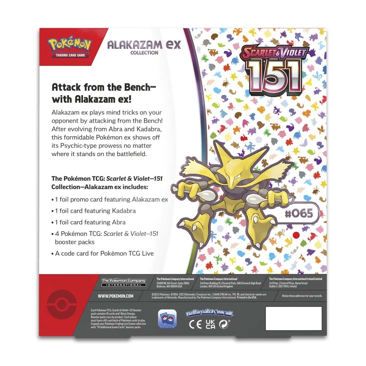 Pokemon: 151 Alakazam EX Collection