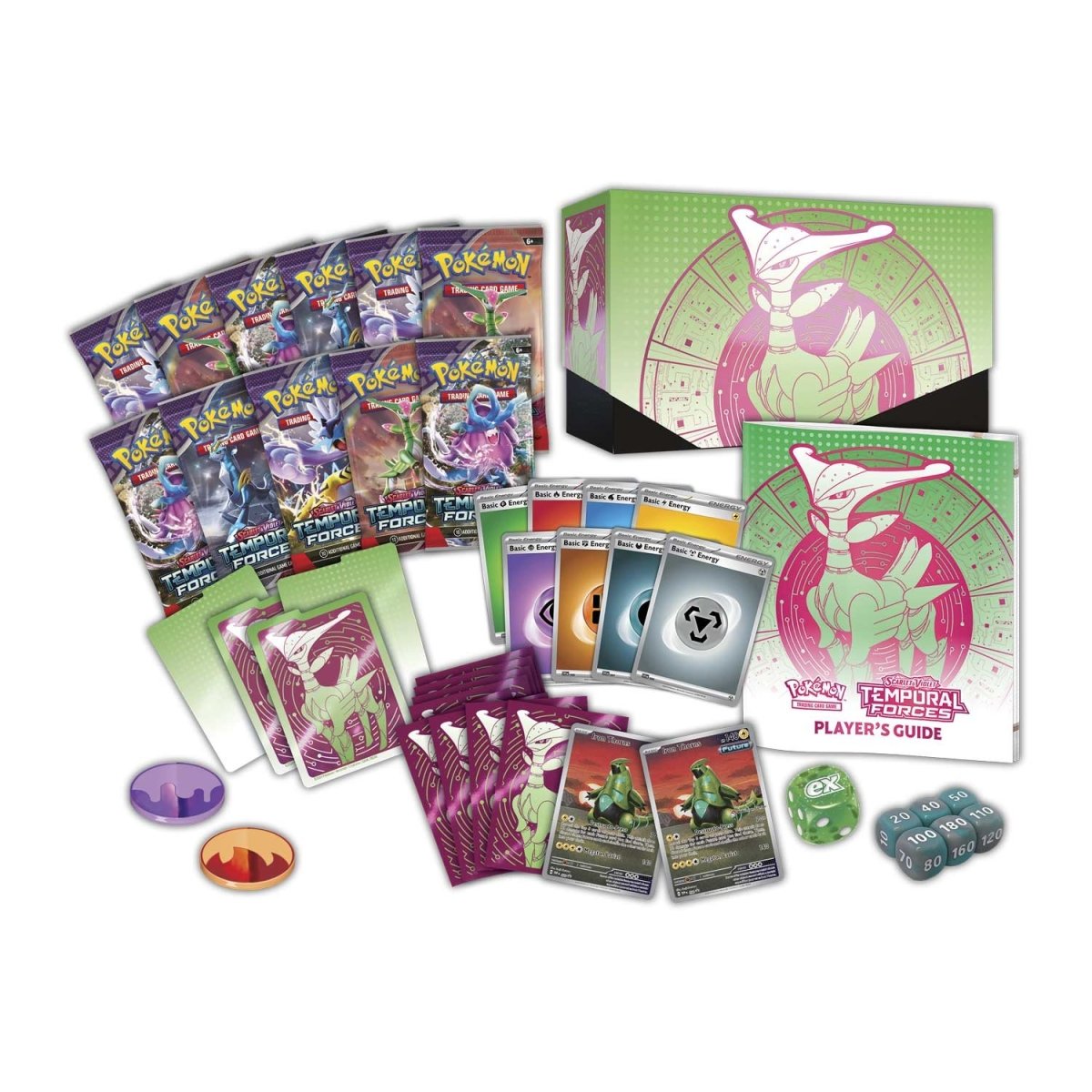 Pokemon: Scarlet & Violet - Temporal Forces Elite Trainer Box (Iron Leaves)