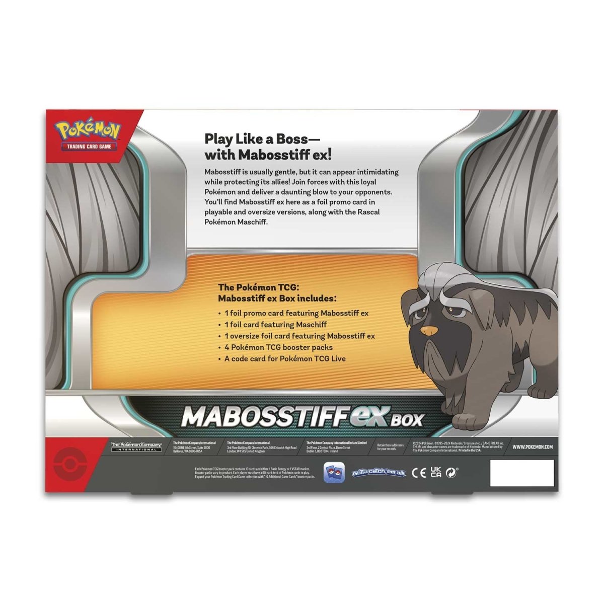 Pokemon: Mabosstiff EX Box
