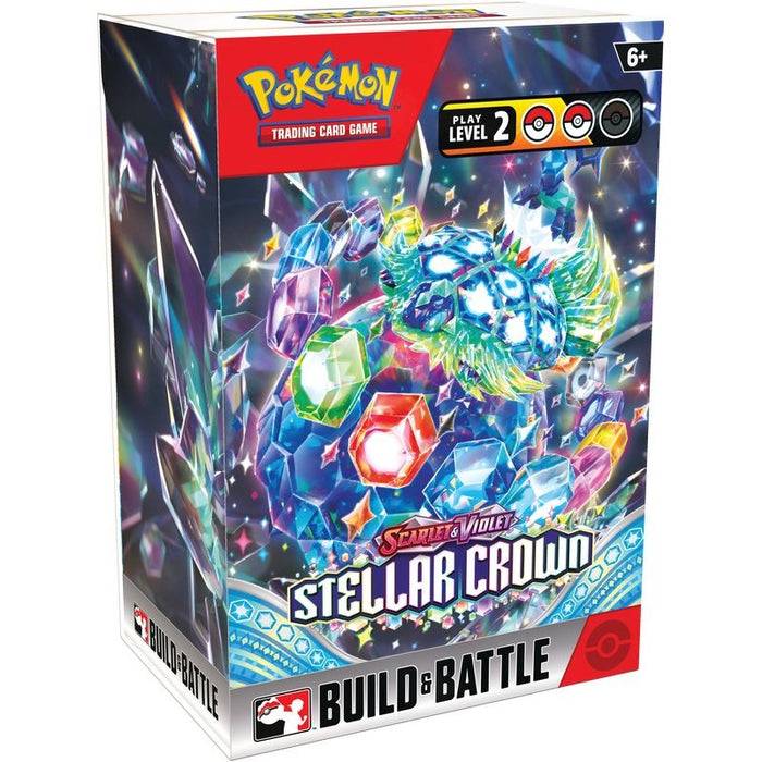 Pokemon TCG: Scarlet & Violet—Stellar Crown Build & Battle Box (4 Packs)