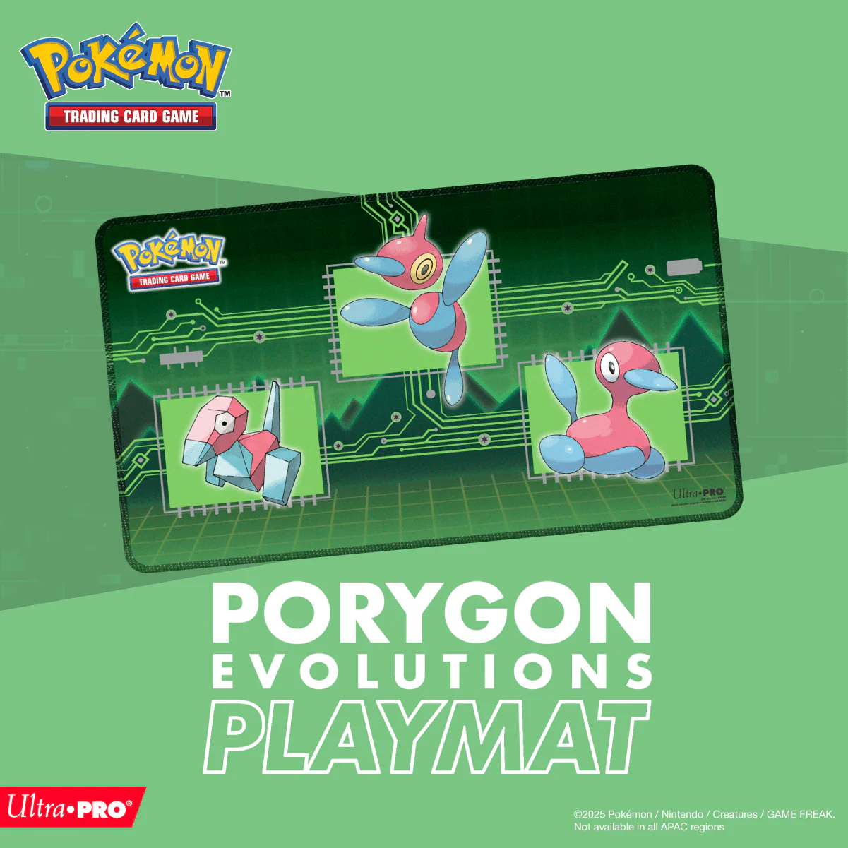 [Ultra PRO] Porygon Evolutions Stitched Playmat for Pokémon