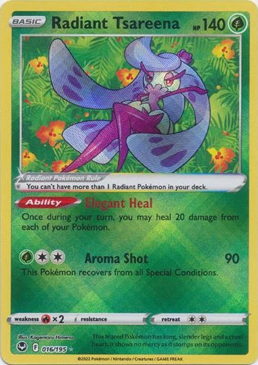 Radiant Tsareena [Radiant Rare] #016/195 - Silver Tempest