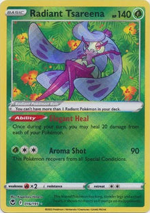 Radiant Tsareena [Radiant Rare] #016/195 - Silver Tempest