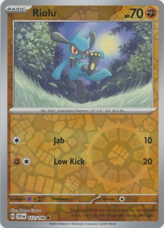 Riolu [Reverse Holo] #112/198 - Scarlet & Violet