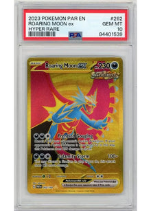 Roaring Moon ex [Hyper Rare] #262/182 - Paradox Rift [SLAB PSA 10]