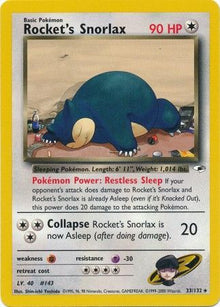 Rocket's Snorlax [Rare] #033/132 - Unlimited