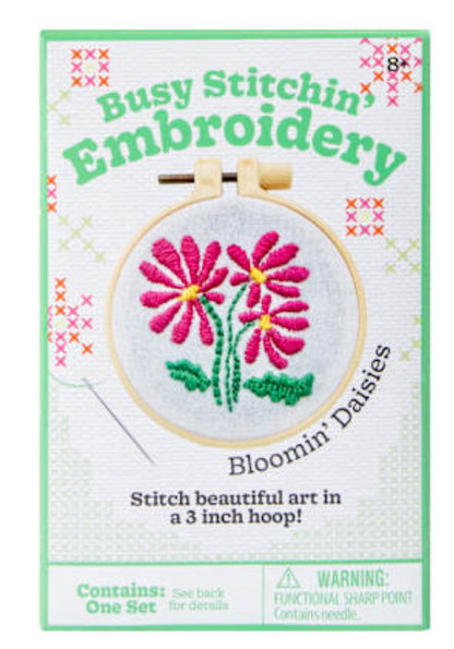 Busy Stitchin' Embroidery - Bloomin' Daisies