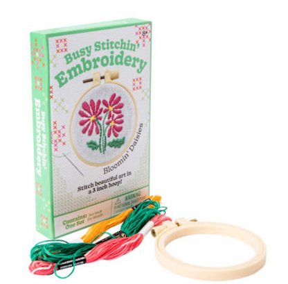 Busy Stitchin' Embroidery - Bloomin' Daisies