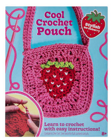 Cool Crochet Pouch - Stylish Strawberry