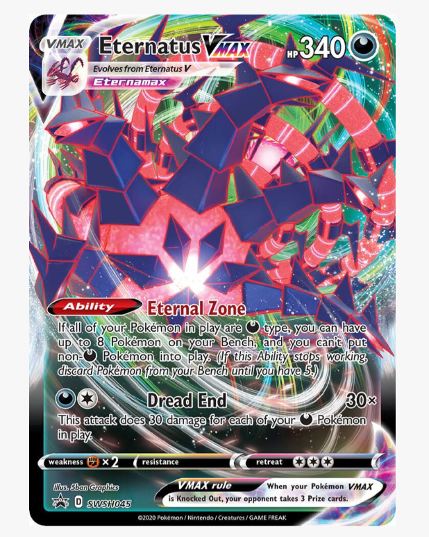 Eternatus VMAX [Black Star Promo] #SWSH045