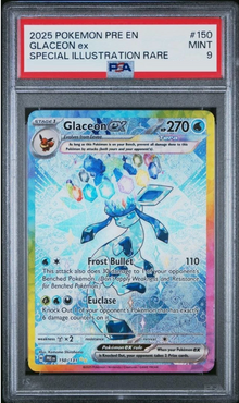 Glaceon ex [SPECIAL ILLUSTRATION RARE] PRE #150/131 - Prismatic Evolutions [PSA 9 SLAB]