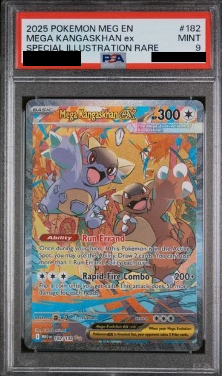 Mega Kangaskhan ex [Special Illustration Rare] MEG #182/132 - [PSA 9 Slab]