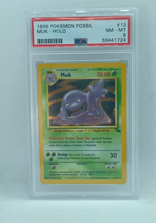 Muk - Pokemon Fossil Set - Holo - PSA 8