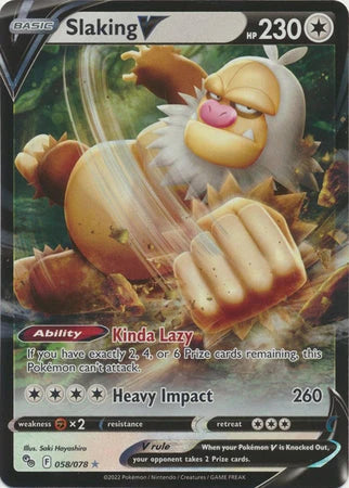Slaking V [Ultra Rare] #058/078 - Pokemon GO