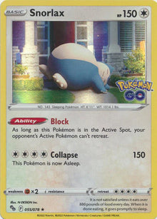 Snorlax [Holo Rare] #055/078 - Pokemon GO