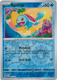 Squirtle [Reverse Holo] #007/165 - Pokemon 151