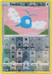 Swablu [Reverse Holo]  #142/195 - Silver Tempest