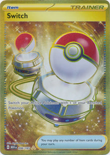 Switch [Gold Secret Rare] #206/165 - Pokemon 151