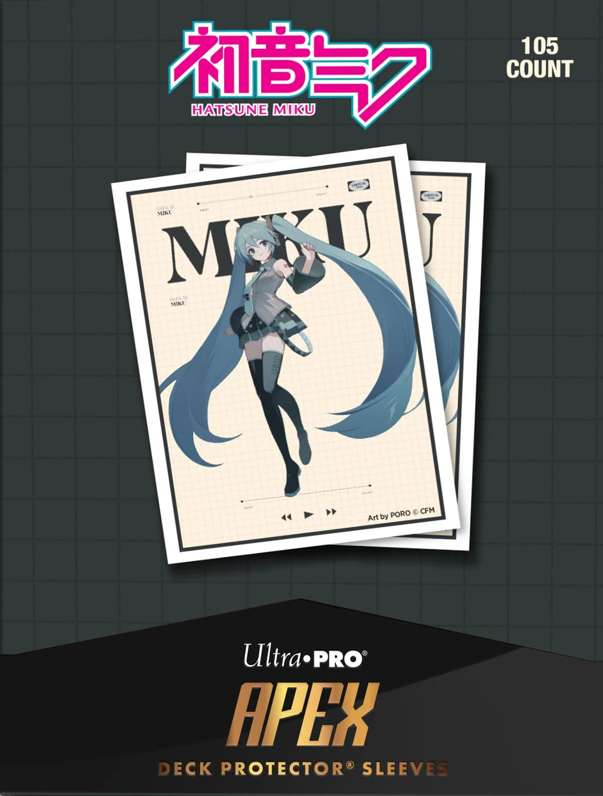 [Ultra Pro] D-Pro - Apex Hatsune Miku Retro Soundscapes Sleeves [105ct ]