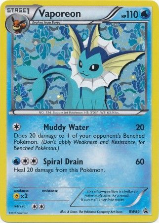 Vaporeon [Holo Promo] #BW89 [LP]