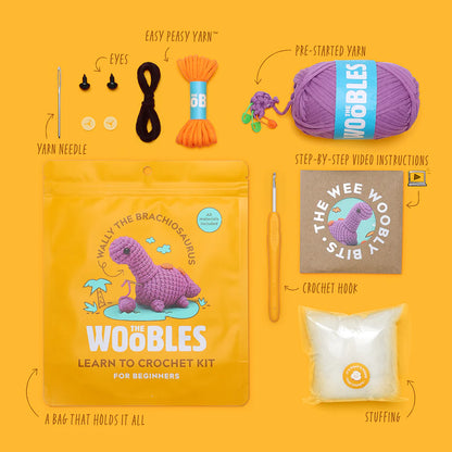 [The Woobles] Wall The Brachiosaurus - Learn To Crochet Kit