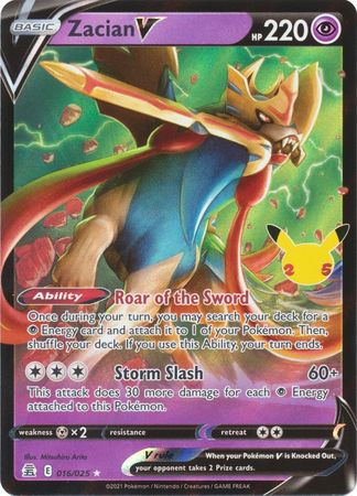 Zacian V [Ultra Rare] #016/025 - Celebrations