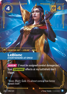 LeBlanc, Everywhere at Once [Epic] UNL 090/219 - Riftbound Unleashed