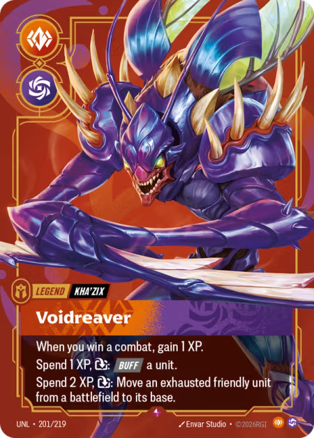 Kha'Zix - Voidreaver [Legend] UNL 201/219 - Riftbound Unleashed