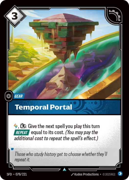 Temporal Portal [Uncommon] SFD 078/221 - Riftbound Spiritforged