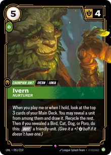 Ivern, Nurturer [Rare] UNL 051/219 - Riftbound Unleashed