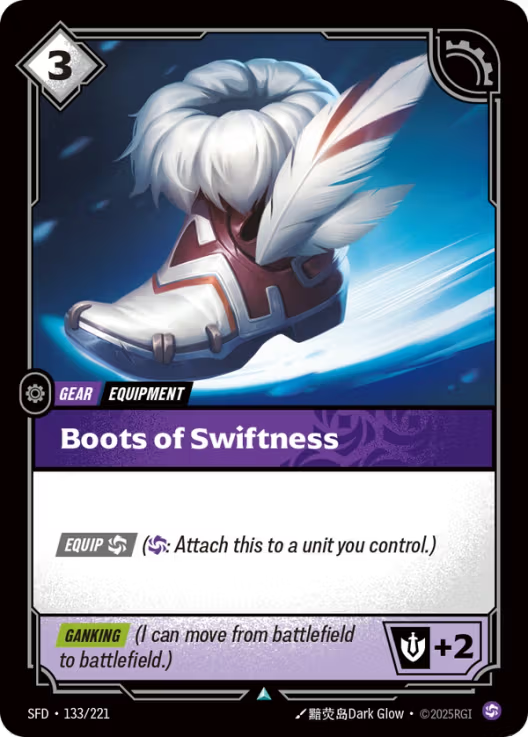 Boots of Swiftness [Uncommon] SFD 133/221 -  Riftbound Spiritforged