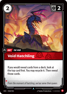 Void Hatchling [Uncommon] SFD 018/221 - Riftbound Spiritforged