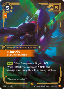Kha'Zix, Evolving Hunter [Epic] UNL 119/219 - Riftbound Unleashed
