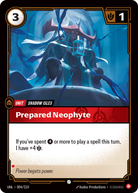 Prepared Neophyte [Common] UNL 004/219 - Riftbound Unleashed