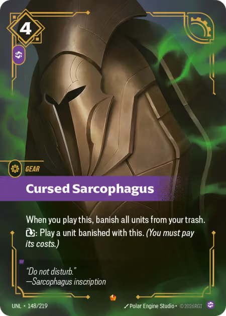 Cursed Sarcophagus [Epic] UNL 148/219 - Riftbound Unleashed