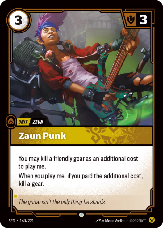 Zaun Punk [Common] SFD 160/221 -  Riftbound Spiritforged