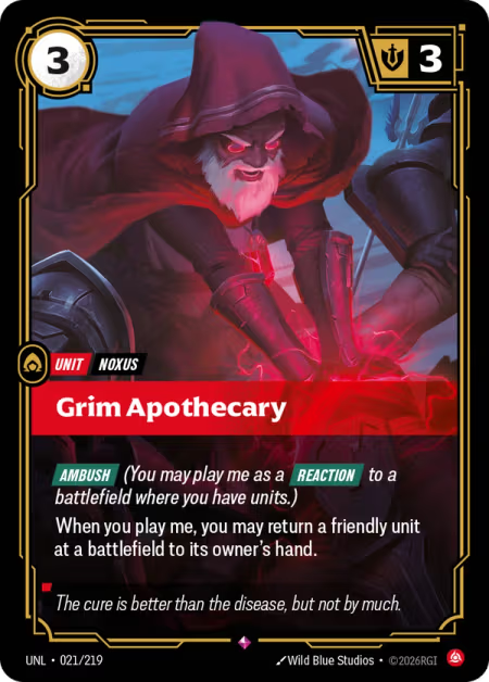 Grim Apothecary [Rare] UNL 021/219 - Riftbound Unleashed