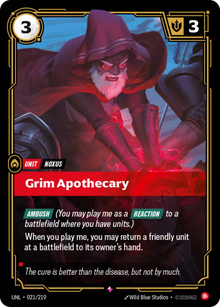 Grim Apothecary [Rare] UNL 021/219 - Riftbound Unleashed