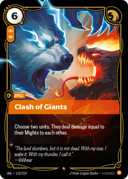 Clash of Giants [Rare] UNL 110/219 - Riftbound Unleashed