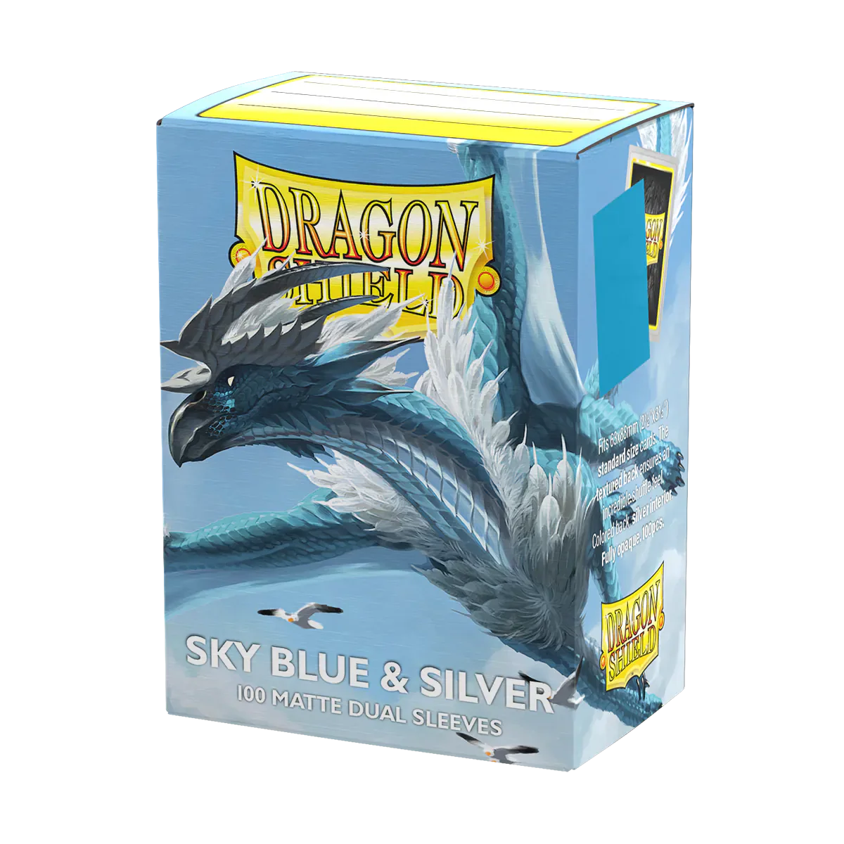 Dragon Shield: Dual Matte - Sky Blue and Silver