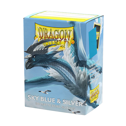 Dragon Shield: Dual Matte - Sky Blue and Silver