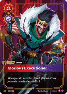 Draven - Glorious Executioner [Rare] SFD 185/221 -  Riftbound Spiritforged