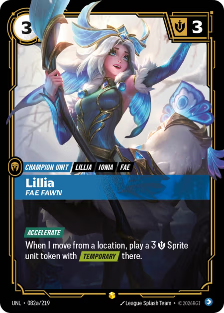 Lillia, Fae Fawn [Alternate Art] UNL 082a/219 - Riftbound Unleashed