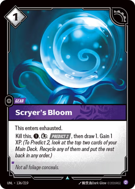 Scryer's Bloom [Uncommon] UNL 136/219 - Riftbound Unleashed