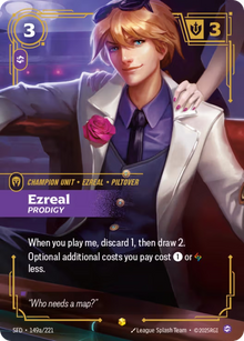 Ezreal - Prodigy [Alternate Art] SFD 149a/221 -  Riftbound Spiritforged